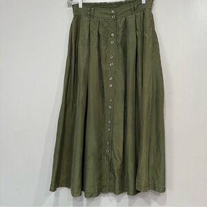 Vintage Forenza 100% Silk A line Skirt size L